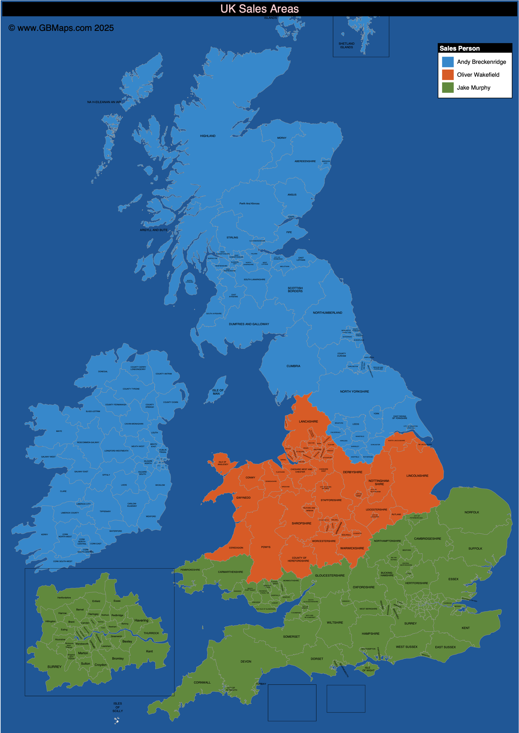 Field Sales Team Map